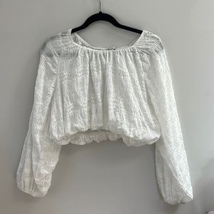 Zara white top